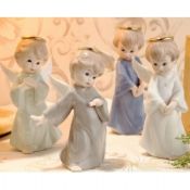 Hand-painted ceramic angel household ornaments images