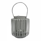 Hanging Cylinder Candle Lantern - White images