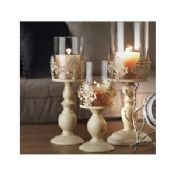 Iron-glass wedding candle holder images