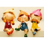 Personality barrier furnishing articles Rural style household act little man 3pcs images