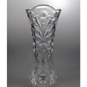 Gennemsigtig høje glas vase images