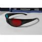 fashionable red/cyan plastic anaglyphic 3D movie Glasses with 1.6mm PET lenses small picture