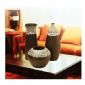 Modern fashion three-piece ceramic home decorations arts and crafts Dark style vase small picture