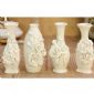 Hvit moderne europeiske vase med blomster Carving small picture