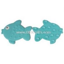 Fish-shaped 2 Silicone TPR Rubber Temperature Change Color Mini Shower Bath Mat images