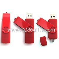 Rød OTG plast USB glimtet kjøre med Logo images