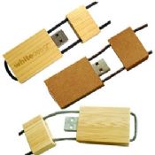 Bamboo Paper Wooden Thumb Drive Stick images