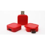 Τετράγωνο σχήμα πλαστικών USB Flash Drive images