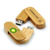 Eslabón giratorio madera Thumb Drive de memoria USB images