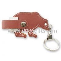 Bear Shape Leather USB Flash Disk images