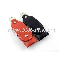 Rotatable Leather USB Flash Disk images