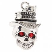 Metal Crystal menneske skelet formet smykker USB Flash Drive images