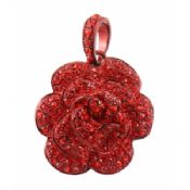 Rød sort blomst smykker USB Flash Drive images