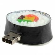 Ronde en forme de Sushi Customized USB Flash Drive images