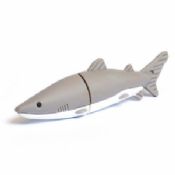 Sea Shark Shape Soft Rubber Customized USB Flash Drive images