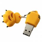 Özelleştirilmiş USB birden parlamak yuvarlak yüzey kaplan pençesi images