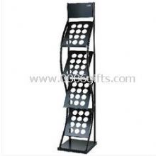 Cross Style Black Metal Magazine Rack Bookshelf Four - Layer images