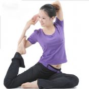 Miękka i elastyczna, jasny kolory Supplex Lycra kobiet Fitness Odzież utrzymuje kształt images