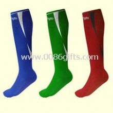 Football 65% Polyester 25% Nylon Multi Colors Sport Tube Socks Jacquard Logos images