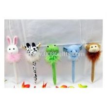 Plush animal feather ball pen images