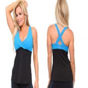 Esportes respirável Activewear mulheres Tops Sassy images