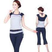 Trening Hot Yoga klær Fitness slitasje tomme sett med Yoga Workout klær images