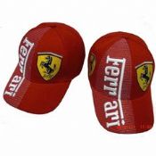 F1 Ferrari vermelho exterior Cap Headwear proteção de sol bordado 3d images