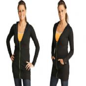 Pilates, Yoga Womens Fitness de filare purta corpul lung Hoodie images