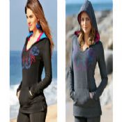 Yoga Long Body Hoodie Womens Fitness Wear Long Sleeve images