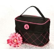 Black travel make up bag for women images