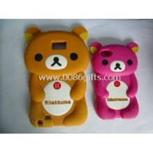 Bear Shape Cell Phone Silicone Cases Washable Anti-dust images