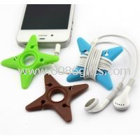Custom Rubber Silicone Cable Winder for Promotional gifts images