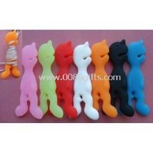 Electronics Headphone Silicone Cable Winder with all kinds colour images