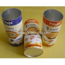 Customized Recycled Food Grade Paper Tube / Can Containers with Aliuminium Foil Interior images