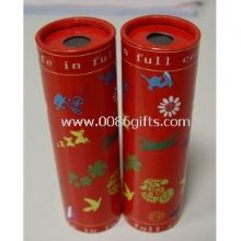 Double-tube Mini Red Rigid Cardboard / Paper Kaleidoscope for Promotion Advertisement images