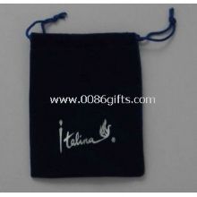 Drawstring bag with embroidery white logo images