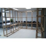 Mobília de escritório papelão de tubo de papel rígido personalizado exibir rack e suportes images