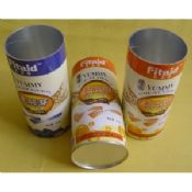 Personalizate tub de hârtie reciclate alimente grad / poate containere cu folie de Aliuminium Interior images