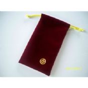 Burgundy drawstring fragrance velvet gift pouches images