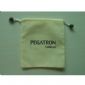 Non-Woven white polyster drawsting gift pouches small picture