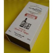 Caixa de empacotamento do presente de tecido de dobramento para vinho / óleo Bottole embalagens images