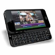 Ultra lyset Bluetooth skyve tastaturet og Hardshell saken for iPhone 5-svart images