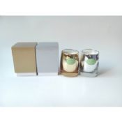 Golden and Silver glass Soy Candle images