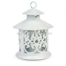 Round Hurricane Candle Lantern - White images