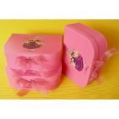 Roz din carton bagaje / valiza cutie cu închidere Metal şi mâner de jucării pentru copii images