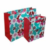 Small Paper Carrier Bags Hot Stamping Floral Pattern for Jewelry images