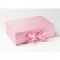 Attractive Folding Cardboard Suitcase Box Rectangle Recycled Paper With Ribbon small picture