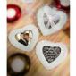 Heart-shaped photo glass coasters wedding favors small picture