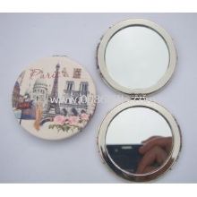 Runde klappbare Spiegel mit Lederbezug images