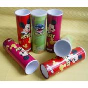 Complicated Paper Tube Containers with Metal Bottom and Caps for Photo Chips Packaging images